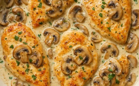 طريقة عمل البيكاتا بالمشروم خطوة بخطوة