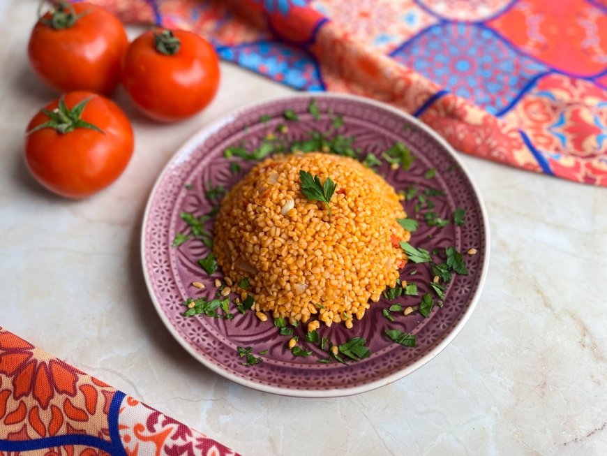  برغل بالبندورة دايت على الطريقة اللبنانية